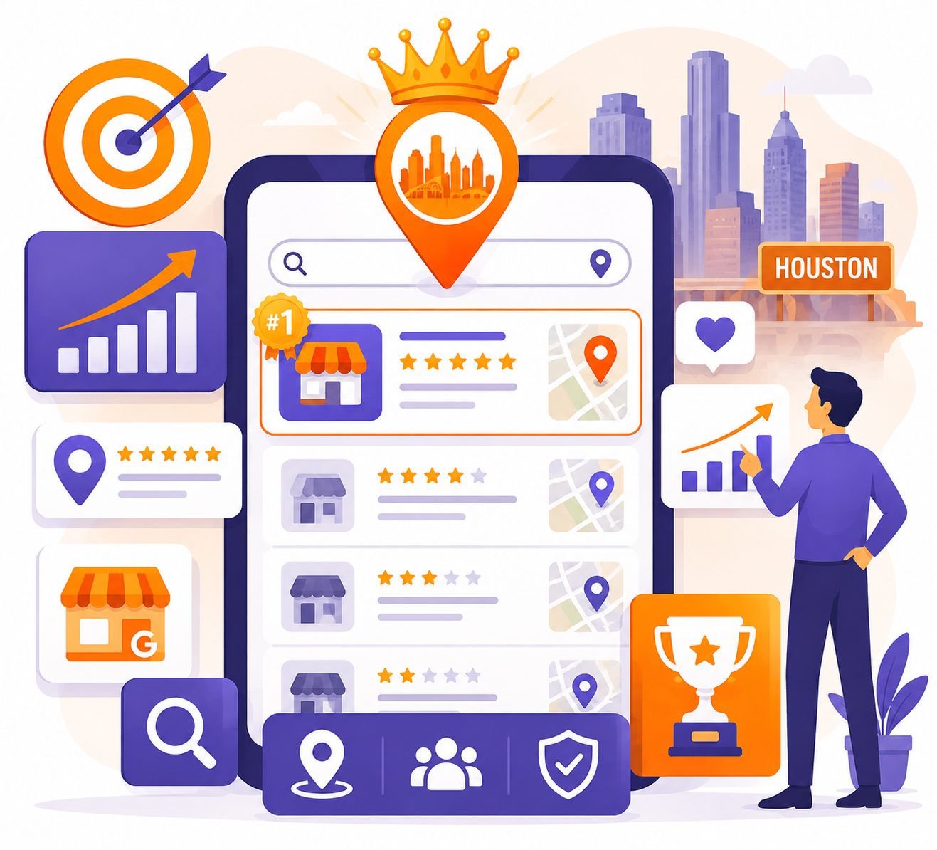 Dominate Houston Local Search Results with local SEO strategies