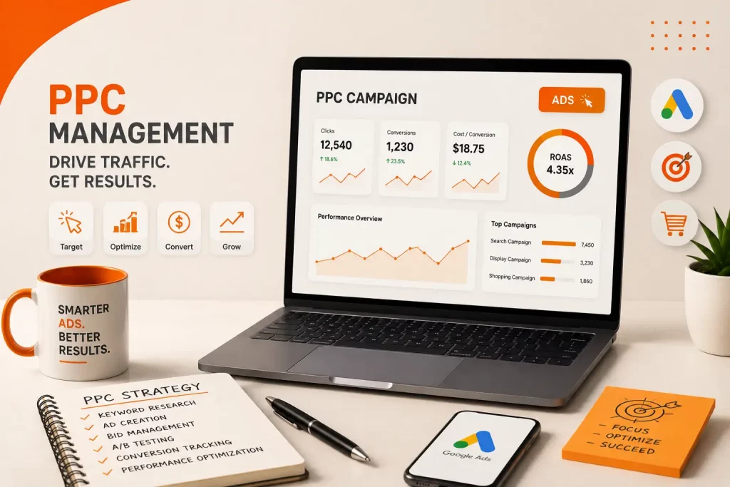 PPC Agency Near Me in Houston TX offering Google Ads management services